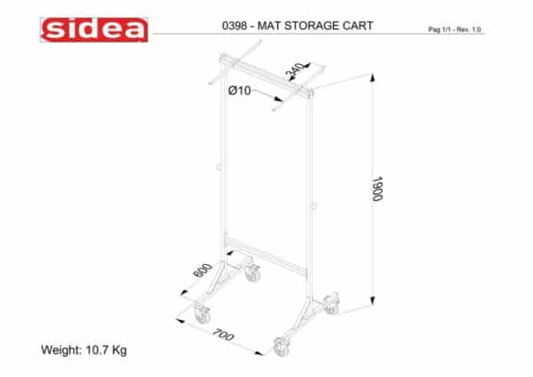 0398 Mat Storage Rack | BODYKING FITNESS