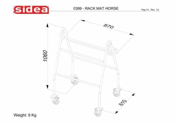 0399 Mat Horse Storage Rack | BODYKING FITNESS